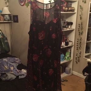 Black Floral Dress
